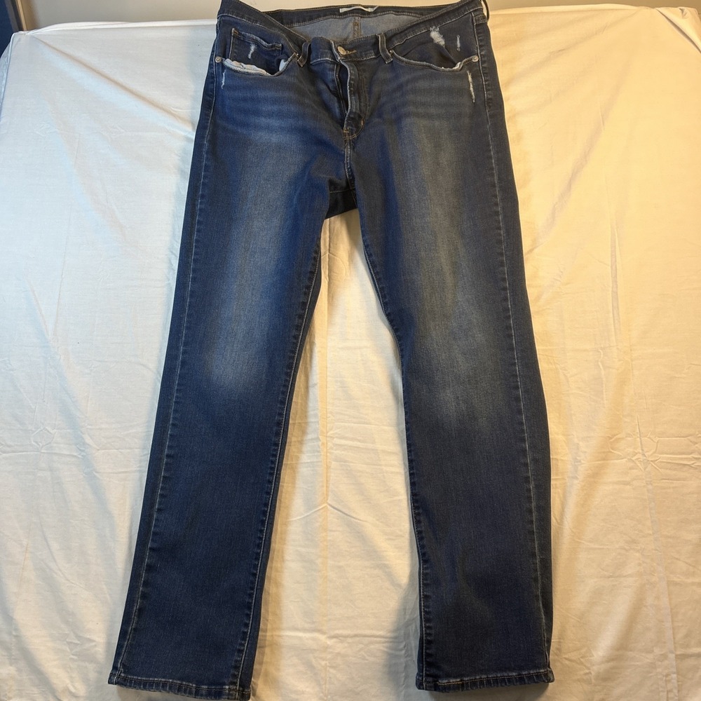Levi's Jeans Women 16 Blue Excellent Acid Wash Classic Straight Denim